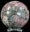 Polished Cobaltoan Calcite Sphere - Congo #63900-1